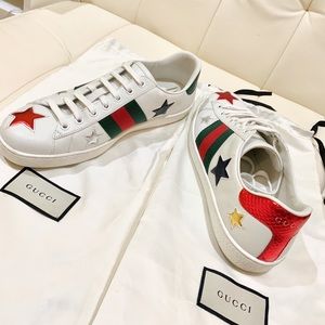 GUCCI Unisex Ace Star Sneakers
